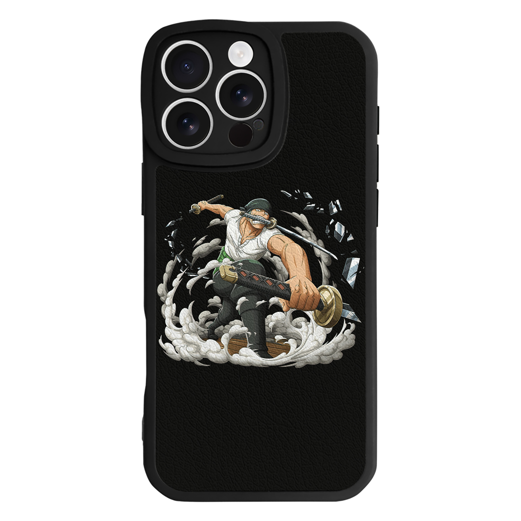 （画像用） ワンピース ロロノア・ゾロ ONE PIECE Roronoa Zoro 【iPhone 16シリーズ対応】シリコンスマホケース（レザー調） 材質：シリコン